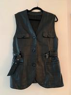 Mooi zwart leren gilet, Kleding | Dames, Bodywarmers, Ophalen of Verzenden, Gedragen, Maat 38/40 (M), Zwart