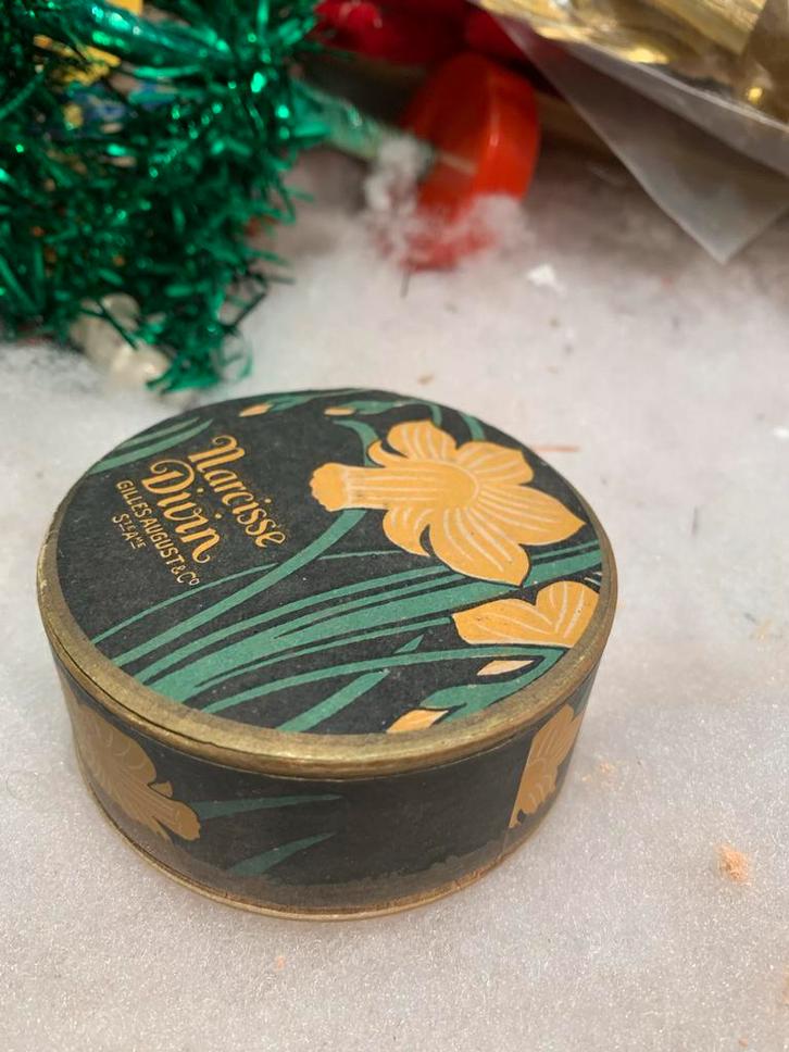 Vintage Poederdoos 'Narcisse Divin', Antiek en Kunst, Curiosa en Brocante, Ophalen of Verzenden