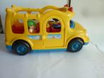 Fischer Price Bus met 4 poppetjes  in mooie staat zie foto,s, Ophalen of Verzenden, Zo goed als nieuw, Auto of Voertuig, Met geluid