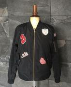 Bomberjack stoere jas zwart binnen oranje Ci Sono Origineel, Ci Sono Origineel, Jongen of Meisje, Ophalen of Verzenden, Zo goed als nieuw