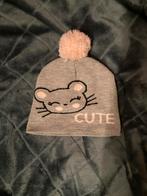 Lieve Kinder Muts met Muis & Pompom, Ophalen of Verzenden, Nieuw, Jongetje of Meisje, Muts