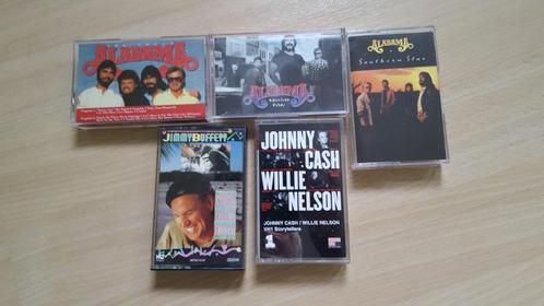 3x Alabama , 1x J Buffett 4 MC 's 25,00 euro 1 koop, Cd's en Dvd's, Cassettebandjes, Zo goed als nieuw, Origineel, Pop, 2 t/m 25 bandjes