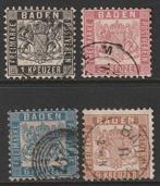 Baden, 1862, Mi. 17/20, gestempeld, cw. 89€, Verzenden, Overige periodes, Gestempeld