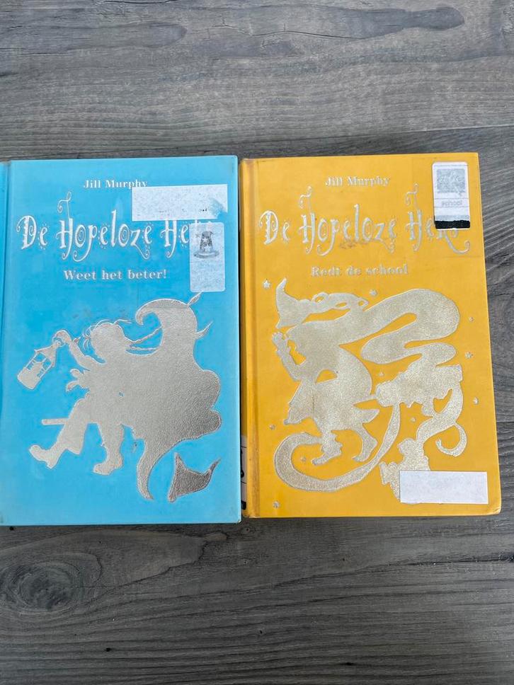 Jill Murphy - De Hopeloze Heks (2 boeken), Boeken, Kinderboeken | Jeugd | onder 10 jaar, Gelezen, Sprookjes, Ophalen of Verzenden