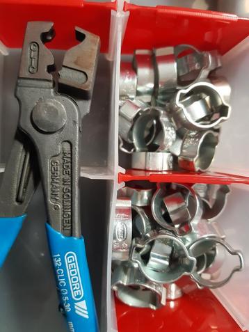 Oetiker Slangklemmen Set + Gedore Montagetang beschikbaar voor biedingen