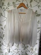 Antik Batik off white ecru blouse valt ruim small 36-36, Wit, Ophalen of Verzenden, Zo goed als nieuw, Maat 36 (S)