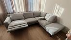 Lichtblauwe luxe montelex plus bank (montel), Huis en Inrichting, Banken | Bankstellen, Ophalen, Hoekbank, 300 cm of meer, Zo goed als nieuw