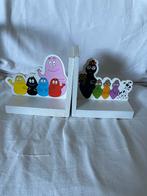 Houten barbapapa boekensteunen, Ophalen of Verzenden, Gebruikt