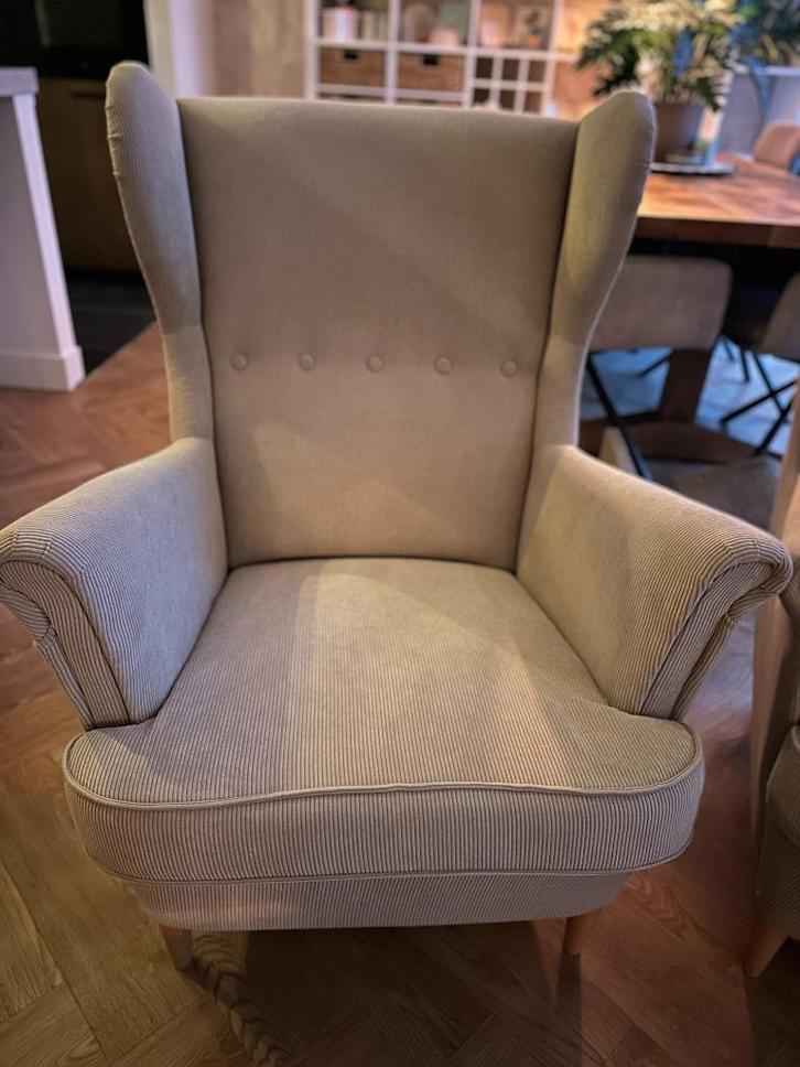 Fauteuil 2 stuks - Strandmon Ikea, Huis en Inrichting, Fauteuils, Zo goed als nieuw, Stof, 75 tot 100 cm, 75 tot 100 cm, Ophalen