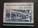 De kaart figuratief van Delft door H Houtzager e.a., Ophalen of Verzenden, 20e eeuw of later, Zo goed als nieuw