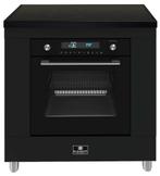 Inductie fornuis 90 met downdraft afzuiging ex beurs, Ophalen, Magnetron, 60 cm of meer, Nieuw