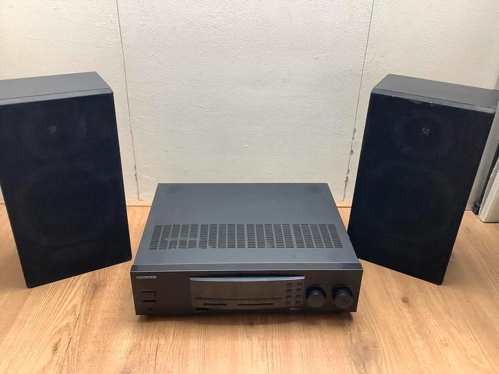 Kenwood KR-A3080 Receiver + JVC SP-E21BKE Speakers, Audio, Tv en Foto, Versterkers en Receivers, Gebruikt, Stereo, Minder dan 60 watt