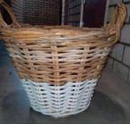 Grote Rotan mand met handvatten, Ophalen, Mand, Rond, Zo goed als nieuw