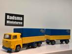 Scania 141 bak + Trailer - 1:50 Tekno, Zo goed als nieuw, Bus of Vrachtwagen, Ophalen of Verzenden, Tekno