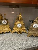 3 mooie vuurvergulde klokken antieke, Antiek en Kunst, Antiek | Klokken, Ophalen of Verzenden