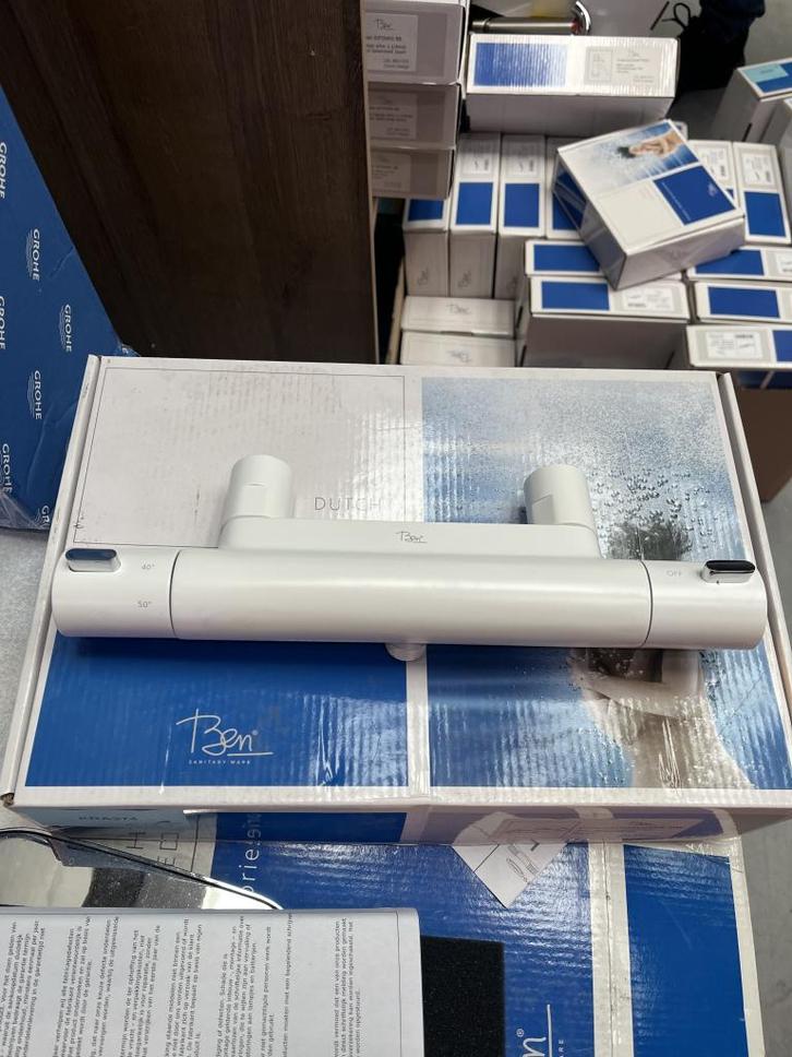 Douchekraan mat wit, Doe-het-zelf en Verbouw, Sanitair, Nieuw, Ophalen