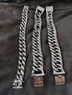 Mooie heren armbanden edelstaal., Sieraden, Tassen en Uiterlijk, Armbanden, Ophalen of Verzenden, Zo goed als nieuw, Zilver, Staal