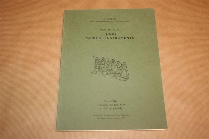 Catalogue of Good Musical Instruments Sotheby's !!, Boeken, Muziek, Zo goed als nieuw, Artiest, Ophalen of Verzenden