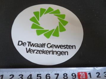 sticker De Twaalf Gewesten Verzekeringen  beschikbaar voor biedingen