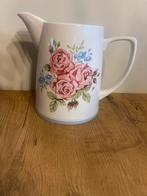 Vintage Aardewerk Kan met Rozen, Huis en Inrichting, Keuken | Servies, Overige typen, Ophalen of Verzenden, Zo goed als nieuw