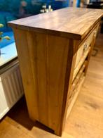 Houten wijnkast met 2 lades, Huis en Inrichting, Ophalen, Gebruikt, 50 tot 100 cm, Met lade(s)