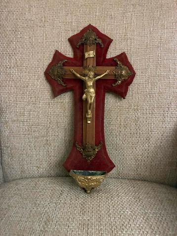 Antiek Frans Wijwaterbakje, ca. 1900 beschikbaar voor biedingen