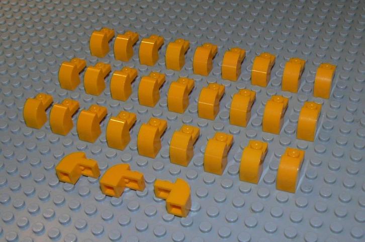 L533 Gebogen stenen 1x2 bright light orange 30 st., Kinderen en Baby's, Speelgoed | Duplo en Lego, Nieuw, Lego, Losse stenen, Ophalen of Verzenden