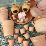 Heel veel Terracotta potten bloempotten schotels vaas schaal, Tuin en Terras, Bloempotten, Tuin, Terracotta, Zo goed als nieuw