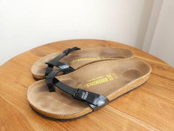 Birkenstock slippers sandalen Piazza ZGAN! maat 41 zwart lak