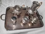 Vintage KDM Tiel Holland tinnen koffie & thee servies, Antiek en Kunst, Antiek | Tin, Ophalen of Verzenden