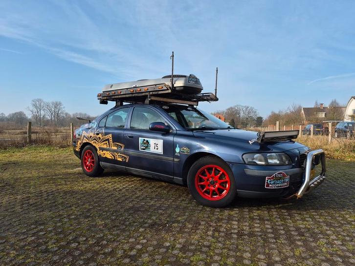 Volvo S60 2.4 140PK 2001 Blauw, Auto's, Volvo, S60, Benzine, C, Sedan, Handgeschakeld, Origineel Nederlands, Blauw, Voorwielaandrijving