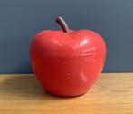 60 jaren snoep pot koekblik sleutel pot rode kunststof appel, Huis en Inrichting, Ophalen of Verzenden, Gebruikt