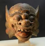 Demonen masker uit Bali, Indonesie MX1 kunst beeld hout, Ophalen of Verzenden