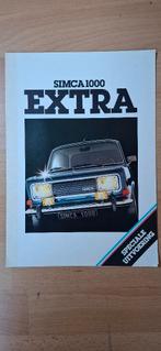 Folder Simca 1000 speciale uitvoering 1978, Ophalen of Verzenden, Zo goed als nieuw, Overige merken