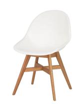 5 IKEA Fanbyn Kuipstoelen - Eetkamerstoelen, Huis en Inrichting, Ophalen of Verzenden, Gebruikt, Wit, Kunststof