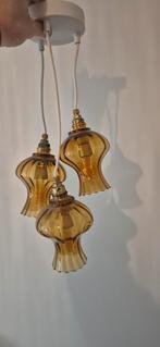 Vintage Art Deco Lamp met Ophangbeugel, Ophalen of Verzenden, Minder dan 50 cm