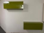 2x Hulsta Lilac - Wandmeubel - Groen - Hoogglans - Design, Voltastraat 21, Barneveld, Hulsta, Eikenhout, Ophalen of Verzenden