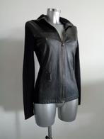 Benetton vest van wol en vegan leather small NIEUW kaartje, Kleding | Dames, Truien en Vesten, Verzenden, Benetton, Zwart, Nieuw