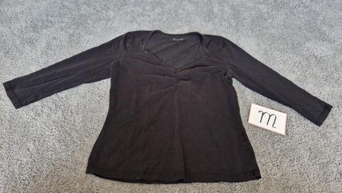 top, lange mouw, zwart, maat M,, Kleding | Dames, Tops, Zo goed als nieuw, Maat 38/40 (M), Zwart, Lange mouw, Ophalen of Verzenden