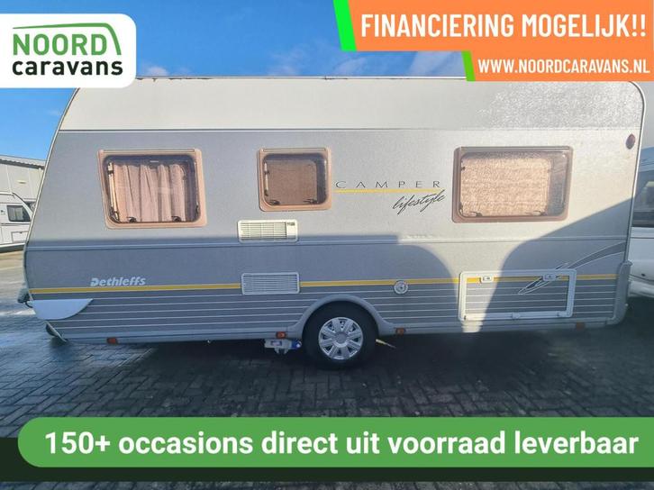DETHLEFFS CAMPER LIFESTYLE 450 FRANSBED + VOORTENT + MOVER, Caravans en Kamperen, Caravans, Bedrijf, tot en met 4, 750 - 1000 kg