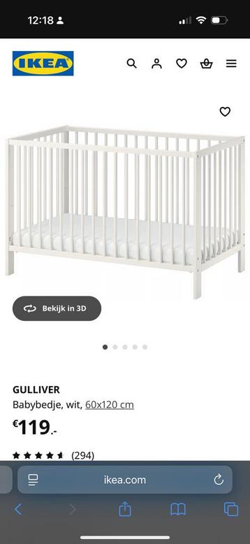IKEA GULLIVER baby bedje incl matras beschikbaar voor biedingen