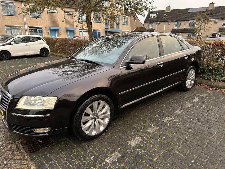 Audi A8 2.8 FSI 154KW AUT 2008 Zwart (motor defect), Auto's, Audi, Particulier, A8, ABS, Achteruitrijcamera, Adaptieve lichten