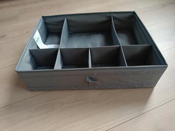 Grijze Opbergdoos met Vakken