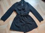 Jas trenchcoat zwart maat 42, Ophalen of Verzenden, Zo goed als nieuw, Maat 42/44 (L), Zwart