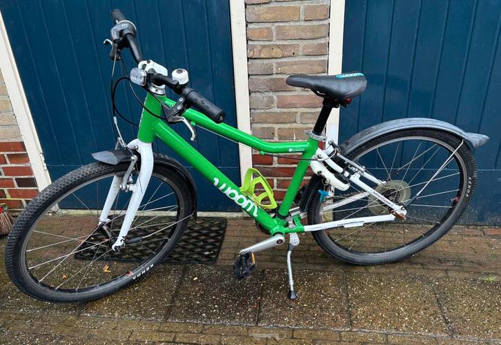 Woom 5 - 24” Groen/Wit, Fietsen en Brommers, Fietsen | Kinderfietsjes, Zo goed als nieuw, 20 inch of meer, Ophalen