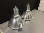 2 Industriele Aluminium Lampen.  Zgan, Ophalen of Verzenden, Zo goed als nieuw, Minder dan 50 cm