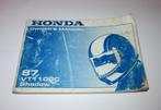Honda 87 VT1 100c Shadow owner's manual, Motoren, Handleidingen en Instructieboekjes, Verzenden, Honda