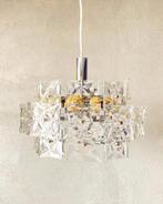 Vintage Kinkeldey kristallen hanglamp, Niet ingevuld, Gebruikt, Mid century modern, Niet ingevuld