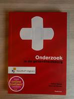 Onderzoek in de gezondheidszorg, Boeken, Studieboeken en Cursussen, Esther Bakker; Hans van Buuren, Nieuw, Beta, HBO