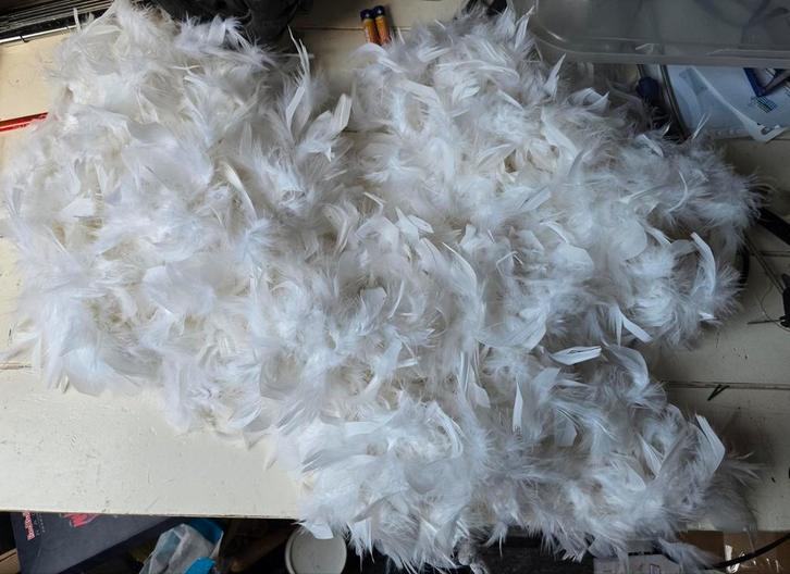 3 x witte boa, Diversen, Kerst, Zo goed als nieuw, Ophalen of Verzenden